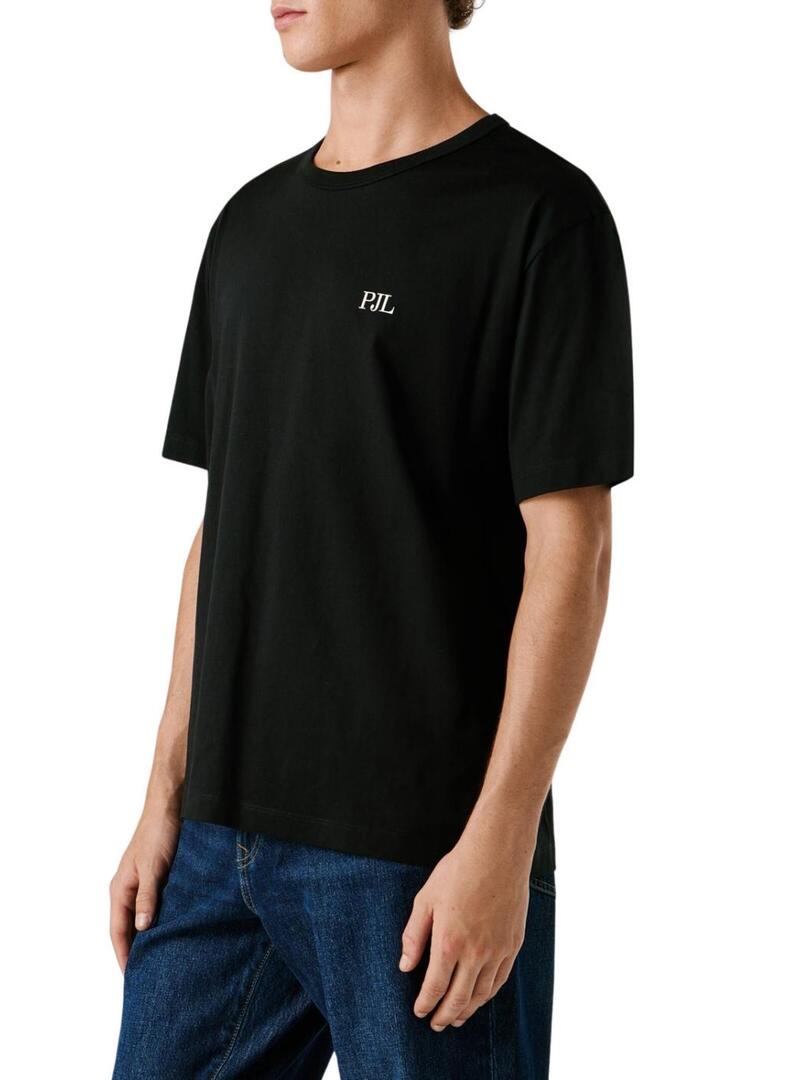 Maglietta Pepe Jeans Garret nera per uomo.