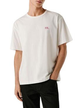 Maglietta Pepe Jeans Garret bianca per uomo