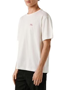 Maglietta Pepe Jeans Garret bianca per uomo