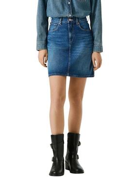 Gonna Pepe Jeans Lilly in denim per donna