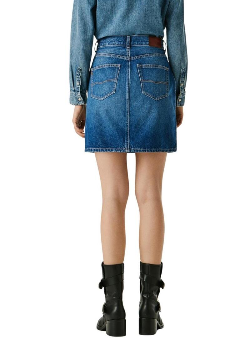 Gonna Pepe Jeans Lilly in denim per donna