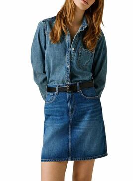Gonna Pepe Jeans Lilly in denim per donna