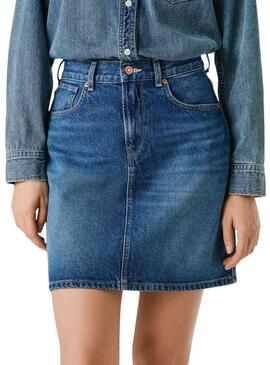 Gonna Pepe Jeans Lilly in denim per donna