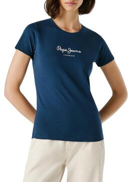 Maglietta Pepe Jeans Virginia blu per donna