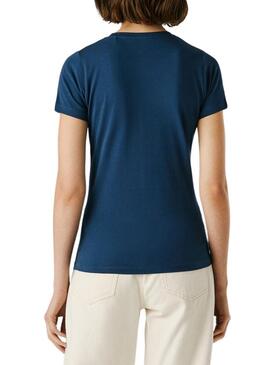 Maglietta Pepe Jeans Virginia blu per donna