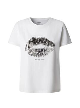 Maglietta Pepe Jeans Ban bianca per donna