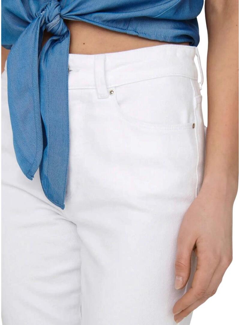 Pantaloni in denim bianchi Only Emily da donna