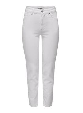 Pantaloni in denim bianchi Only Emily da donna