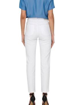 Pantaloni in denim bianchi Only Emily da donna