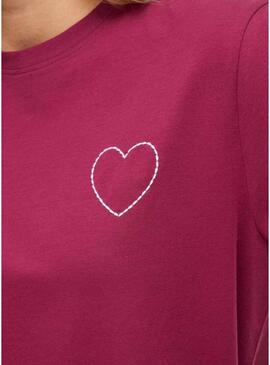 Maglietta Vila Vinora bordeaux per donna