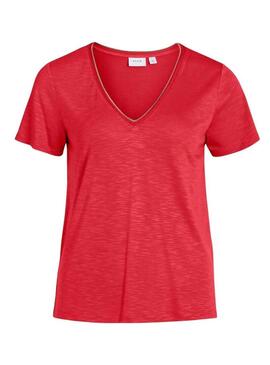 Maglietta Vila Noel rossa per donna
