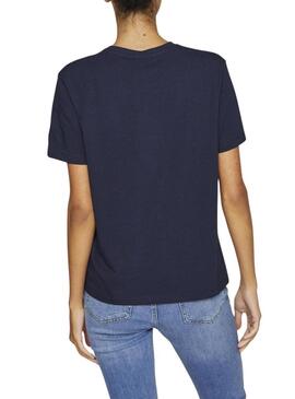 Maglietta Vila Vinora blu scuro da donna