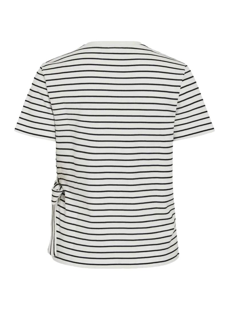 Maglietta Only Sinny a righe bianche per donna