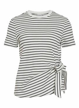 Maglietta Only Sinny a righe bianche per donna