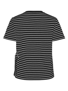 Maglietta Only Sinny a righe nera per donna