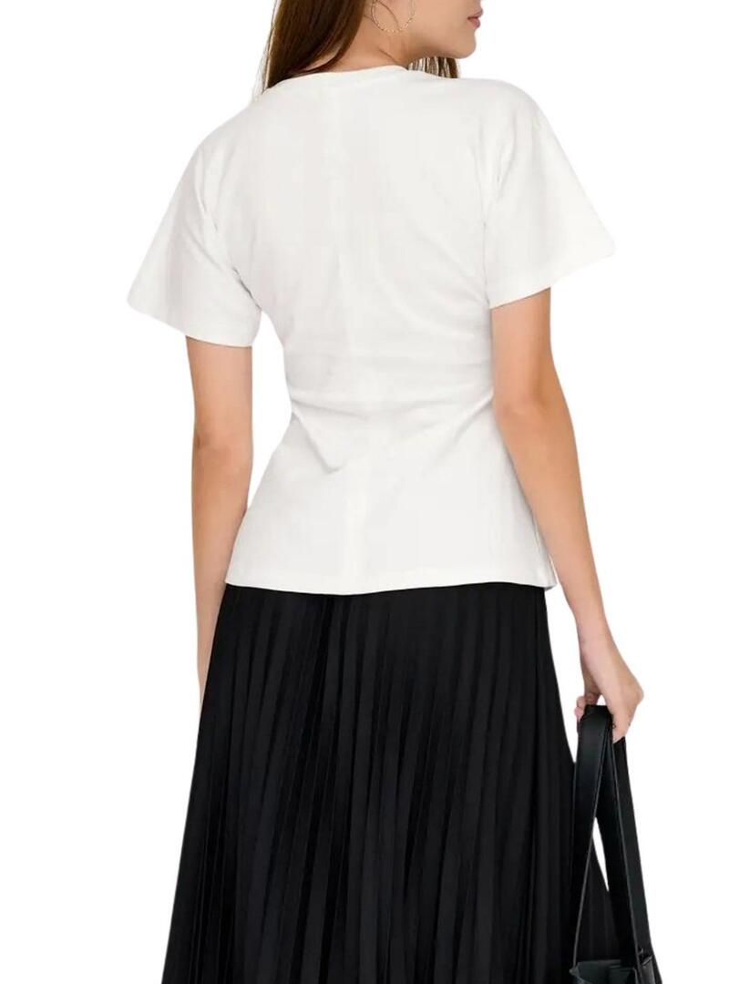 Maglietta Only Marie bianca da donna.