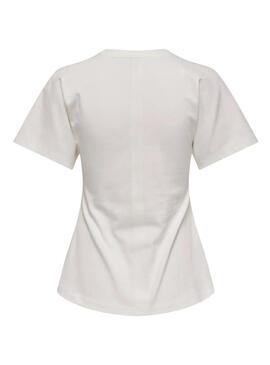 Maglietta Only Marie bianca da donna.