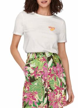 Maglietta Only Kita bianca per donna