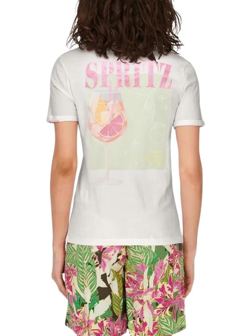 Maglietta Only Kita bianca per donna