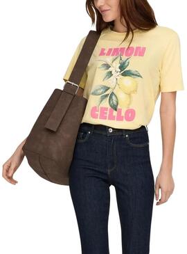 Maglietta Only Lucy gialla da donna