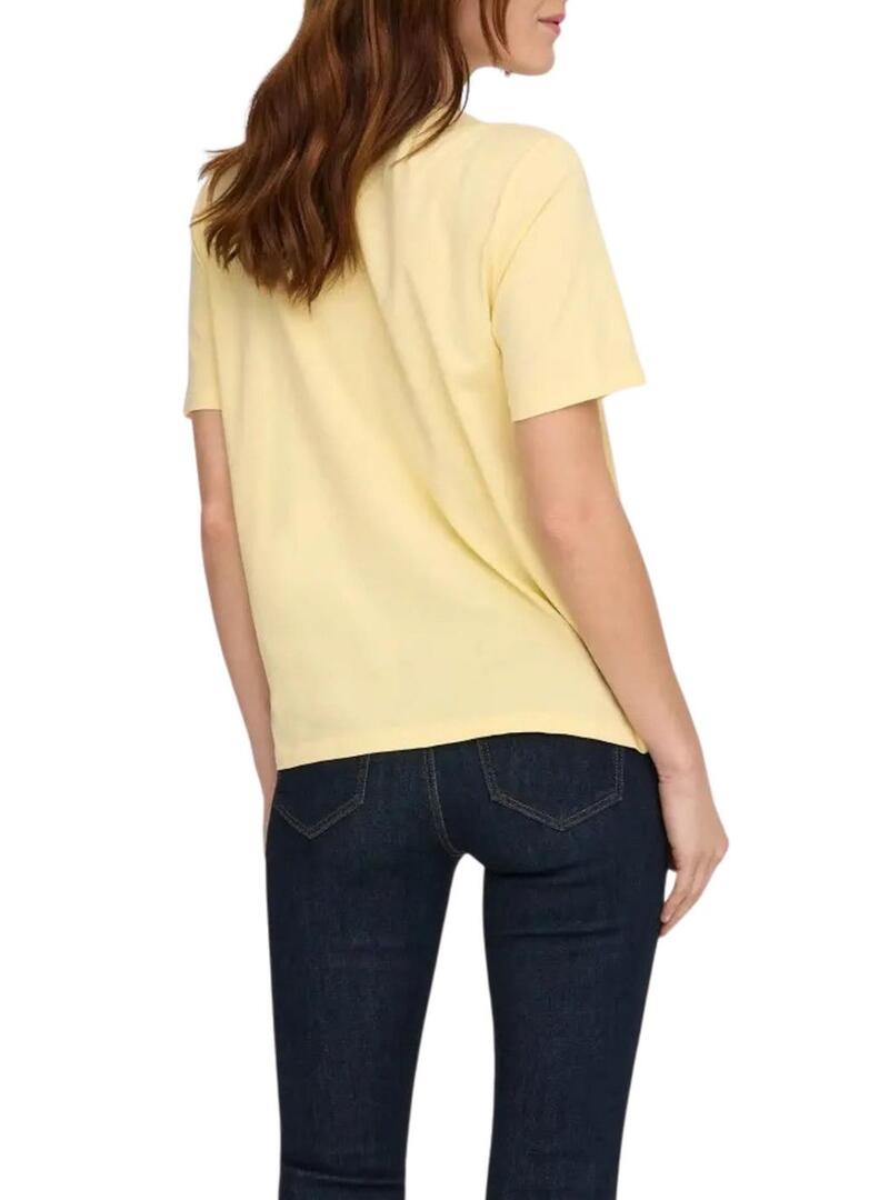 Maglietta Only Lucy gialla da donna