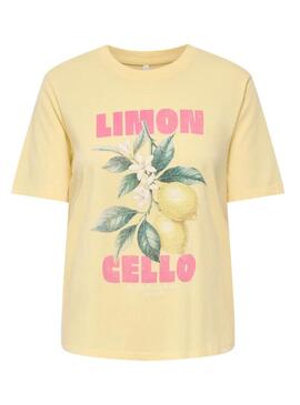 Maglietta Only Lucy gialla da donna