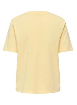 Maglietta Only Lucy gialla da donna