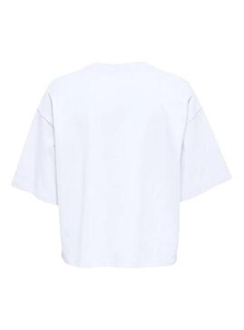 Maglietta Only Jossi Tokyo bianca da donna