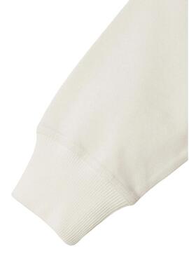 Felpa Pepe Jeans Bulldog Wilfred beige per bambino