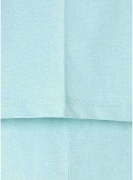 Maglietta Pepe Jeans New Arta con logo blu chiaro per bambino