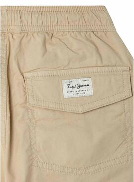 Pantaloni Pepe Jeans Stephen beige per ragazzi