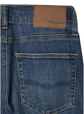 Pantaloni in denim Pepe Jeans Cashed Straight blu per bambino.