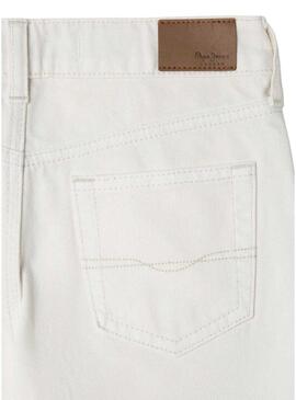 Pantaloni in denim Pepe Jeans Lexy Ecru bianchi per ragazze