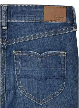 Pantaloni in denim Pepe Jeans Slim Flare blu per ragazze