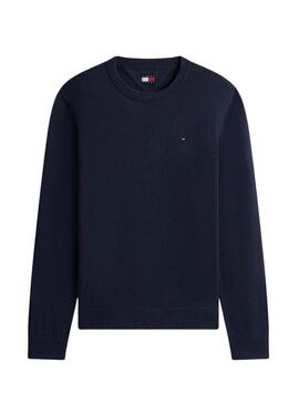 Maglia Tommy Jeans Essential slim navy per uomo