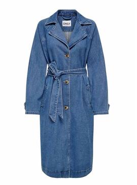 Trench in denim Only Malou blu per donna