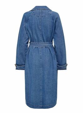 Trench in denim Only Malou blu per donna