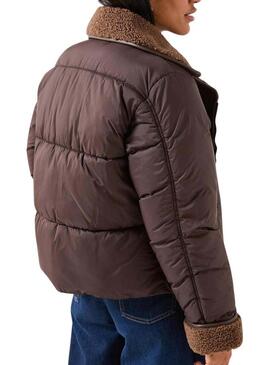 Giacca Vero Moda bianca marrone per donna.