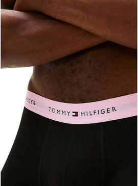 Confezione da 3 boxer Tommy Hilfiger Trunk Signature neri multi per uomo