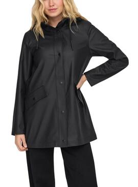 Impermeabile Only Elisa nero per donna.