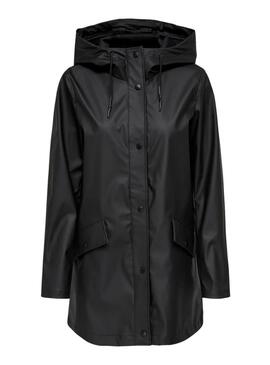 Impermeabile Only Elisa nero per donna.