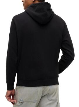 Felpa con cappuccio nera Tommy Jeans Sign per uomo