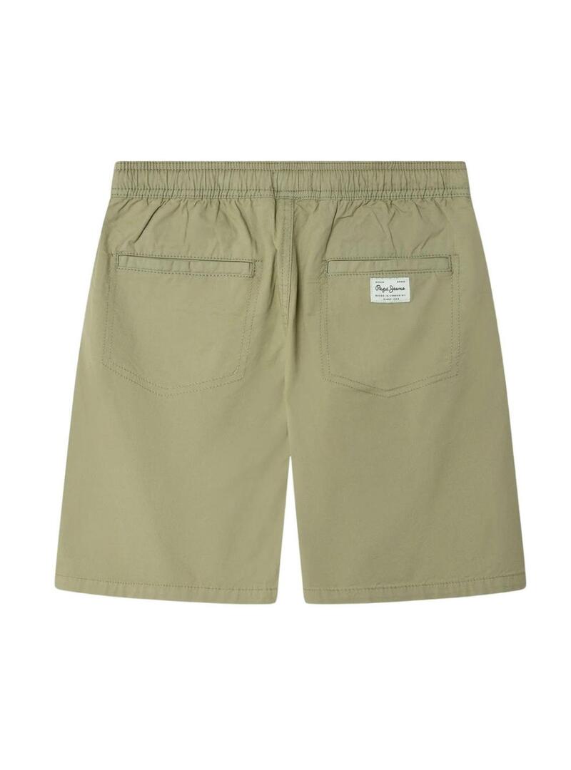 Bermuda Pepe Jeans Stephen verde per bambino