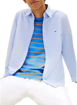 Camicia Oxford Tommy Jeans con logo blu per uomo