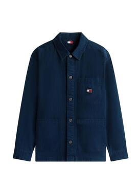 Camicia oversize Tommy Jeans blu navy per uomo