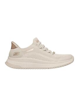 Scarpe Skechers BOBS Squad 4 beige per donna