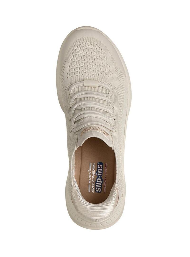 Scarpe Skechers BOBS Squad 4 beige per donna
