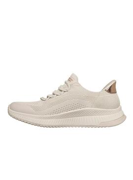 Scarpe Skechers BOBS Squad 4 beige per donna