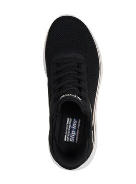 Scarpe Skechers BOBS Squad nere per donna