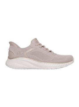 Scarpe da ginnastica Skechers BOBS Squad beige per donna